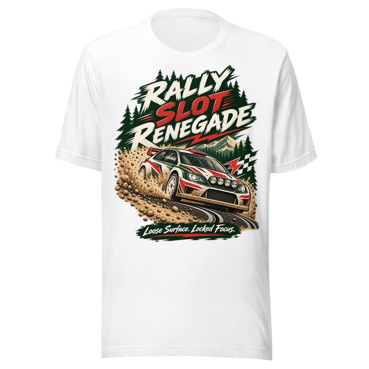 Rally Slot Renegade Unisex T-Shirt product mockup 5