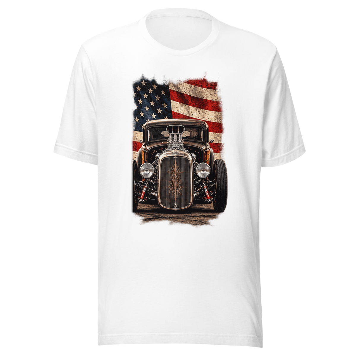 American Steel Blown Roadster Unisex T-Shirt product mockup 5
