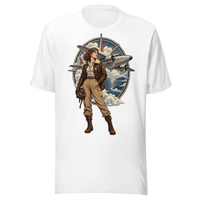 Vintage Aviation Pin-Up T-Shirt – Edition 38 Unisex T-Shirt product mockup