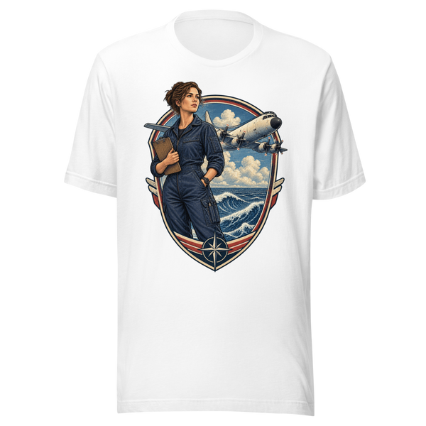 Vintage Aviation Pin-Up Edition 39 Unisex T-Shirt — front view