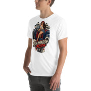 Rev Match Rita hot-rod T-shirt, White left front mockup