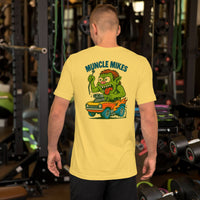 Monster Rods 004 t-shirt in yellow, back view