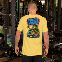 Monster Rods 006 t-shirt in yellow, back view