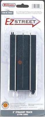 Bachmann E-Z Street 5" Straight Track 4-Pack – O Scale– product image 1