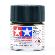 Tamiya XF-61 Dark Green acrylic model paint 10 ml