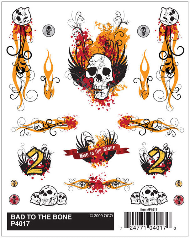 PineCar P4017 Bad to the Bone dry transfer
