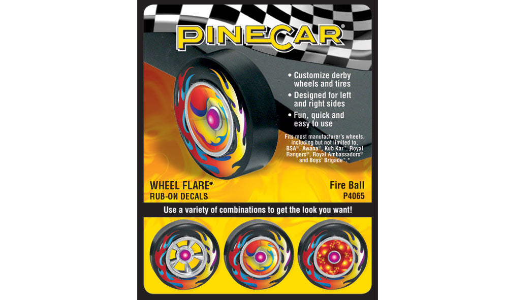 PineCar P4065 Fire Ball Wheel Flare
