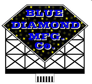 Miller Engineering 8581 illuminated Blue Diamond Mfg. Co. billboard