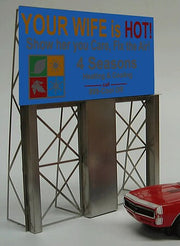 Miller Engineering 881001 Four Seasons Heating & Cooling Billboard HO/O product view