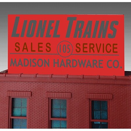 Miller Engineering 881011 Madison Hardware Billboard HO/O product view