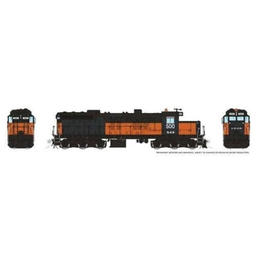 Rapido 50636 HO scale SOO Line EMD SD10 locomotive 543