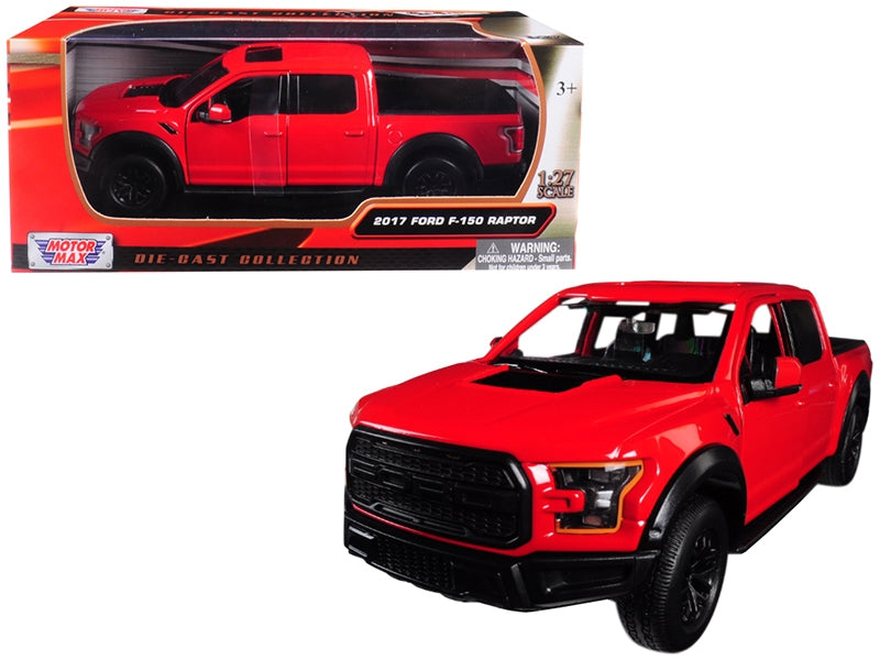 2017 Ford F-150 Raptor Red/Black Wheels – Motormax 1:27– product image