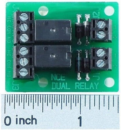 NCE Dual Relay board for isolated output of Switch8 or Switch-It, manufacturer image, item 236