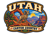 Utah heritage badge embroidery artwork