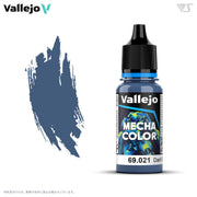 Vallejo Mecha Color 69.021 Dark Blue 17 ml bottle with color swatch