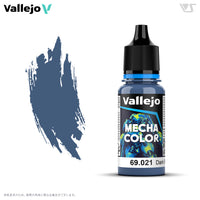 Vallejo Mecha Color 69.021 Dark Blue 17 ml bottle with color swatch
