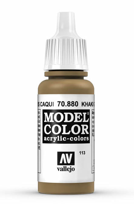 Vallejo 70.880 Khaki Grey Model Color 17ml Bottle bottle