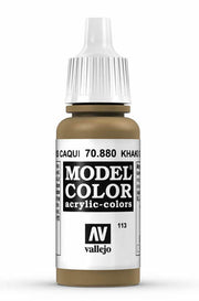 Vallejo 70.880 Khaki Grey Model Color 17ml Bottle bottle