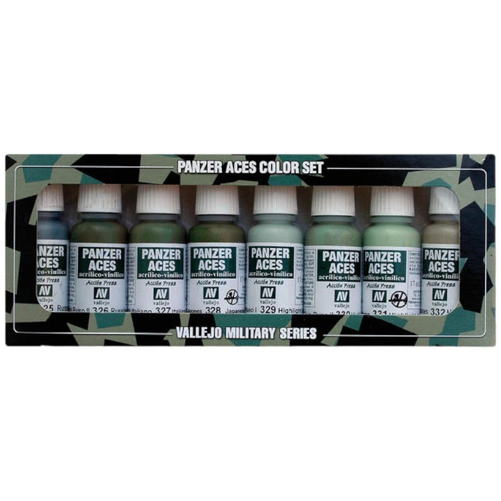 Vallejo Panzer Aces 70.127 Russian Italian and Japanese Tank Crew Uniform paint set