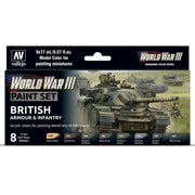 Vallejo 70.222 WWIII British Armour and Infantry eight-color paint set