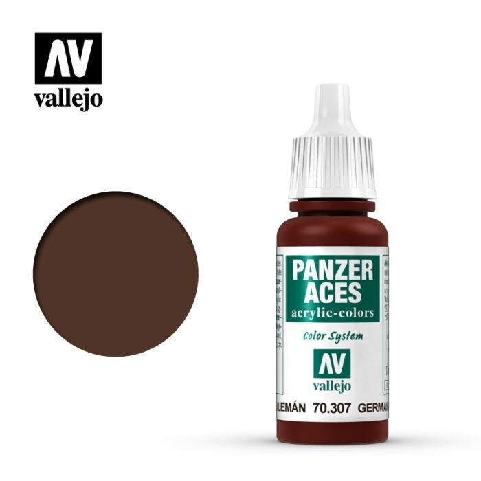 Vallejo Panzer Aces 70.307 German Red Tail Light 17 ml acrylic paint bottle