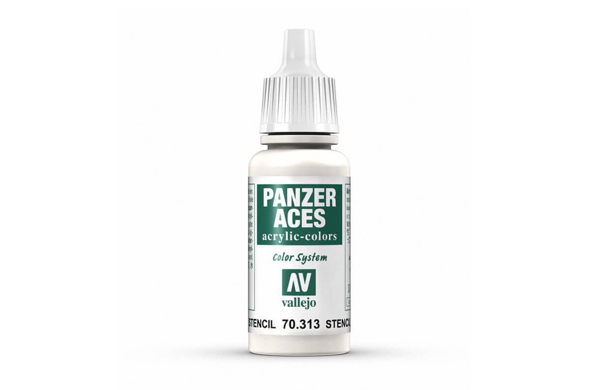 Vallejo Panzer Aces Stencil 70.313 17 ml acrylic paint bottle