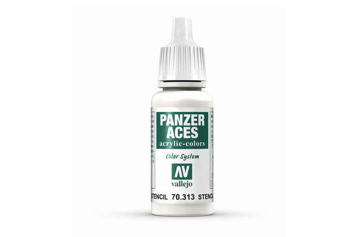 Vallejo Panzer Aces Stencil 70.313 17 ml acrylic paint bottle