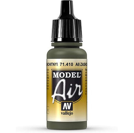 Vallejo Model Air71.410 actual AII Zashchitnyi Camouflage Green paint bottle