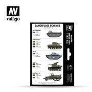 Vallejo 71.623 WWII USMC Colors Green and Grey Patterns included colors