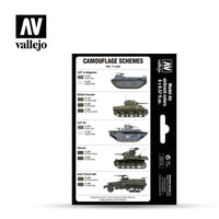 Vallejo 71.623 WWII USMC Colors Green and Grey Patterns included colors