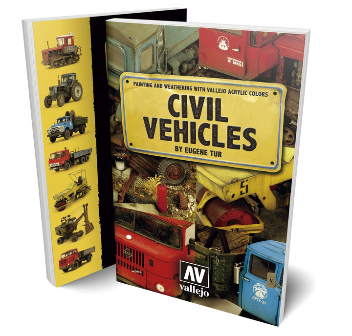Vallejo 75.012 Civil Vehicles painting and weathering guide cover