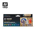 Vallejo 80258 WizKids How to Paint Arcane Elements 8-color acrylic paint set