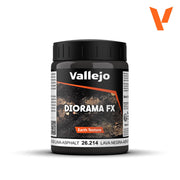 Vallejo Black Lava-Asphalt Earth Texture Diorama Effect 200ml Bottle — exact product reference