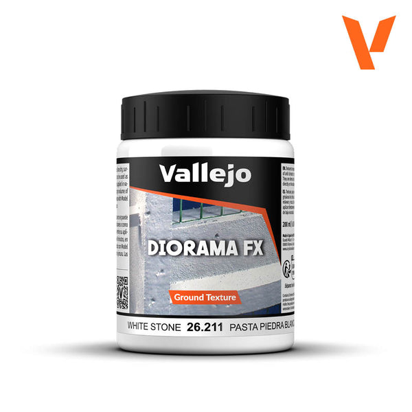 Vallejo White Stone Ground Texture Diorama Effect 200ml Bottle — exact product reference