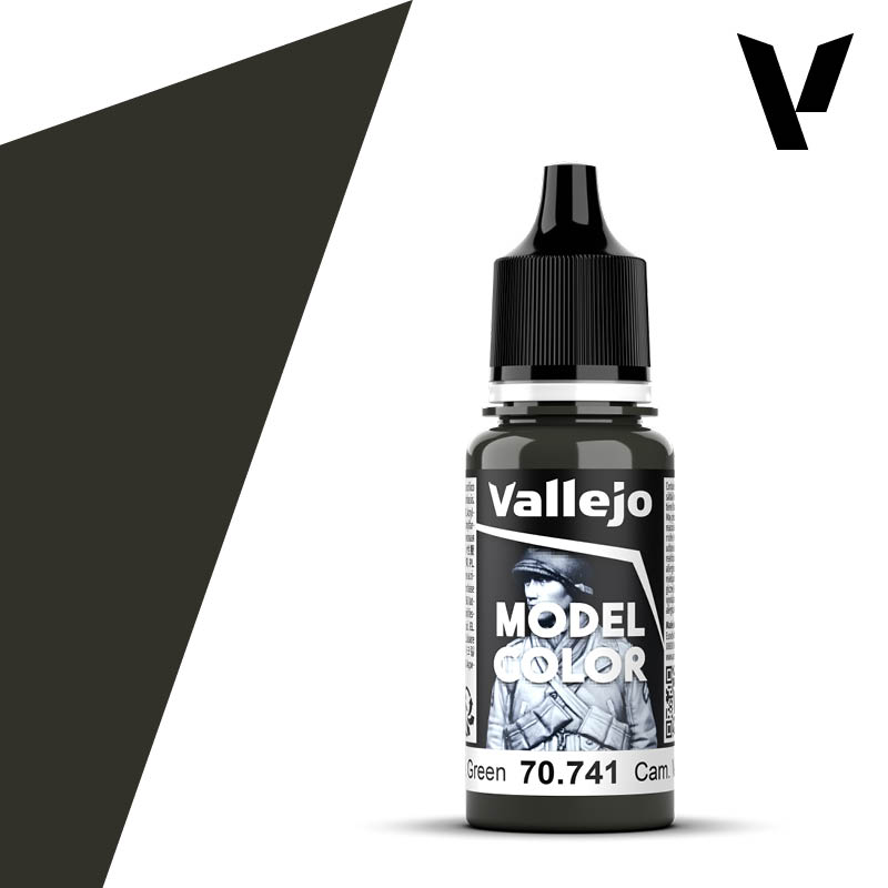 Vallejo Paint Model Color Camouflage Black Green 18ml Bottle - 70741– product image