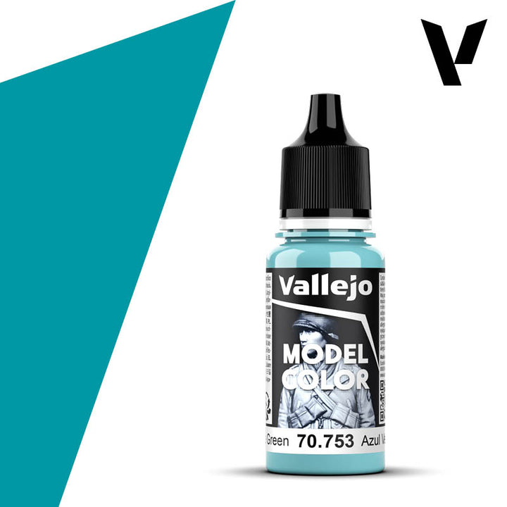 Vallejo Paint Model Color Light Blue Green 18ml Bottle - 70753 — exact product reference