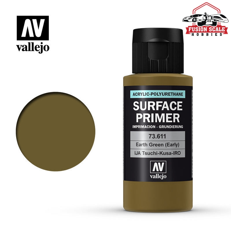 Vallejo Earth Green (Early) IJA Tutikusa-IRO Surface Primer 60ml VLJ73611 — exact product reference