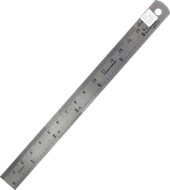 Vallejo T15003 stainless steel rule, 150 mm / 6 in