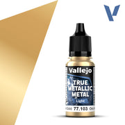 Vallejo Paint True Metallic Metal Imperial Gold Paint 17ml Bottle - 77103 — exact product reference