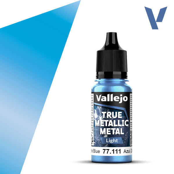 Vallejo Paint True Metallic Metal Sapphire Blue Paint 17ml Bottle - 77111 — exact product reference