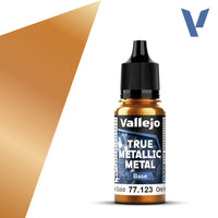 Vallejo Paint True Metallic Metal Base Imperial Gold Paint 17ml Bottle - 77123 — exact product reference