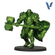 Vallejo Paint True Metallic Metal Base Amber Green Paint 17ml Bottle - 77135 – product view 2