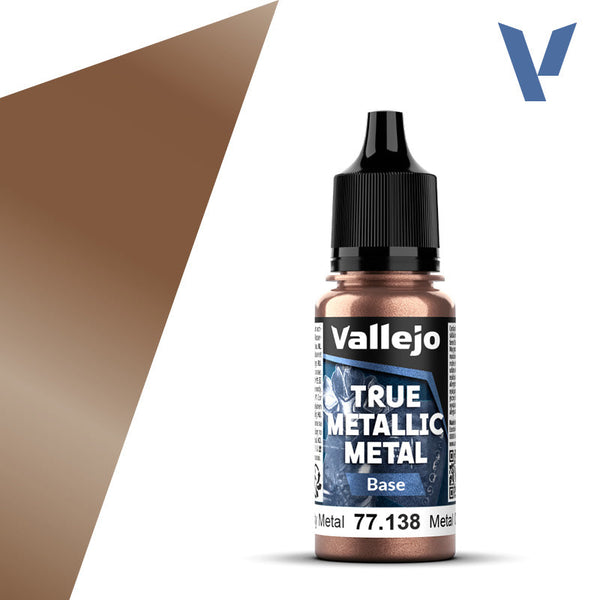 Vallejo Paint True Metallic Metal Base Rusty Metal Paint 17ml Bottle - 77138 — exact product reference