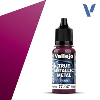 Vallejo Paint True Metallic Metal Shade Crimson Magenta Paint 17ml Bottle - 77147– product image 1