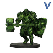 Vallejo Paint True Metallic Metal Shade Amber Green Paint 17ml Bottle - 77155 – product view 2