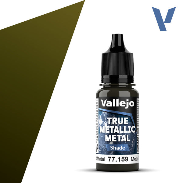 Vallejo Paint True Metallic Metal Shade Aged Metal Paint 17ml Bottle – 77159 — exact product reference