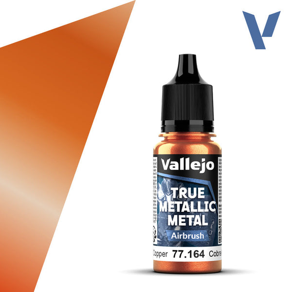 Vallejo Paint True Metallic Metal Airbrush Ancient Copper Paint 17ml Bottle – 77164 — exact product reference