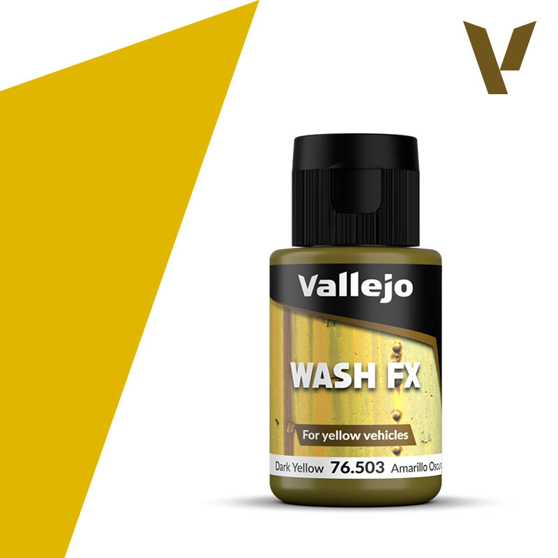 Vallejo Dark Yellow Model Wash Acrylic Weathering Wash 76.503 — exact product reference