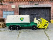Lesney Matchbox No.32 Leyland BP Petrol Tanker — side view — actual item condition photo