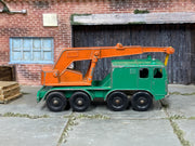 Lesney Matchbox No.30 8 Wheel Crane — side view — actual item condition photo